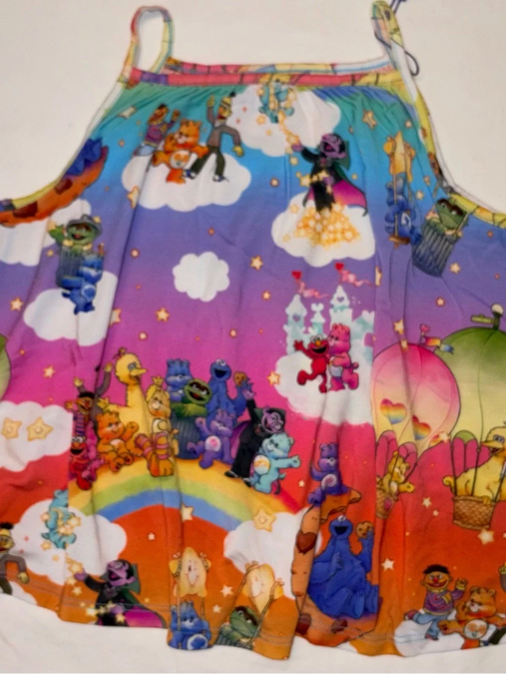 Posh Peanut Care Bears X Sesame Street 2 pc set sz 3-4 NWT
